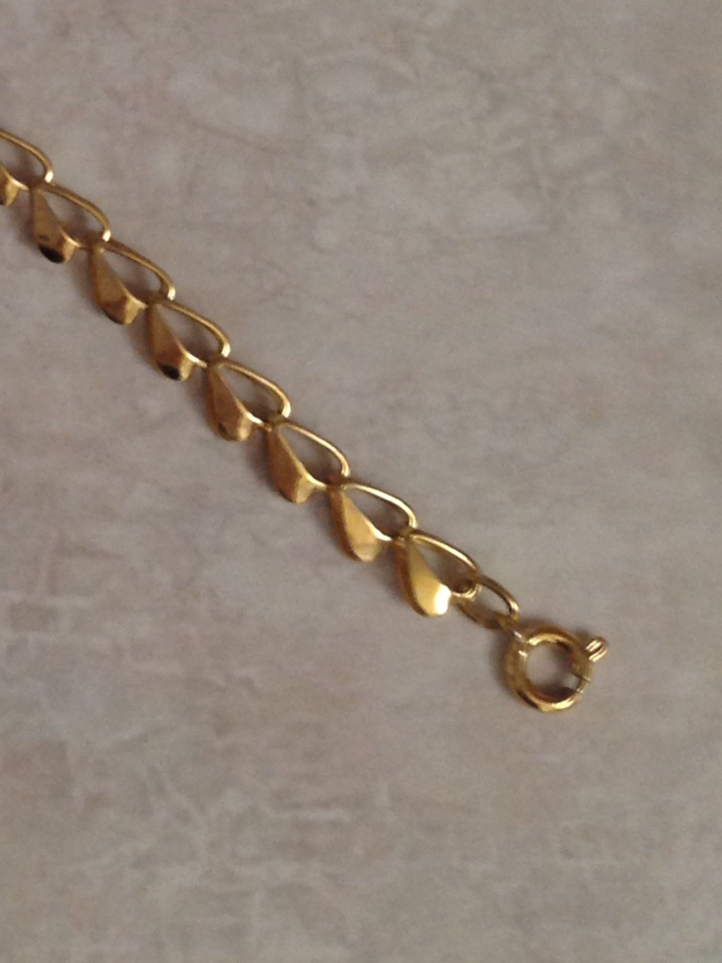 Gold Plated Heart Bracelet 