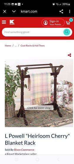 Wood Blanket Rack $45