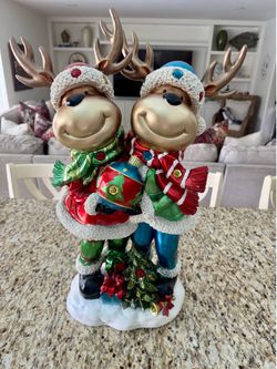 Pair of light-up Reindeer