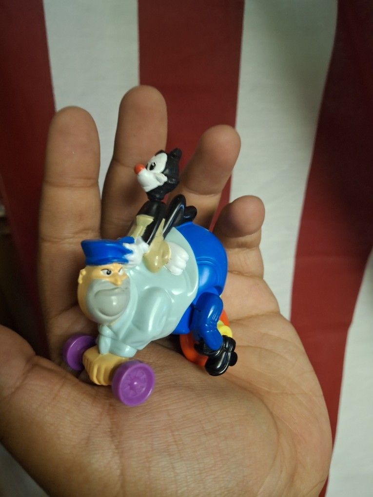 Vintage 1993 McDonald's Happy Meal Toy Warner Bros Animaniacs Yakko Ridin’ Ralph Figure