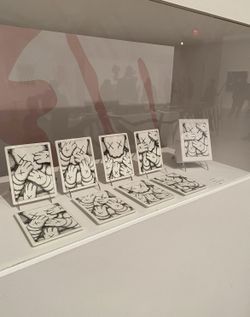 Kaws what party URGE ceremic plates set of 4