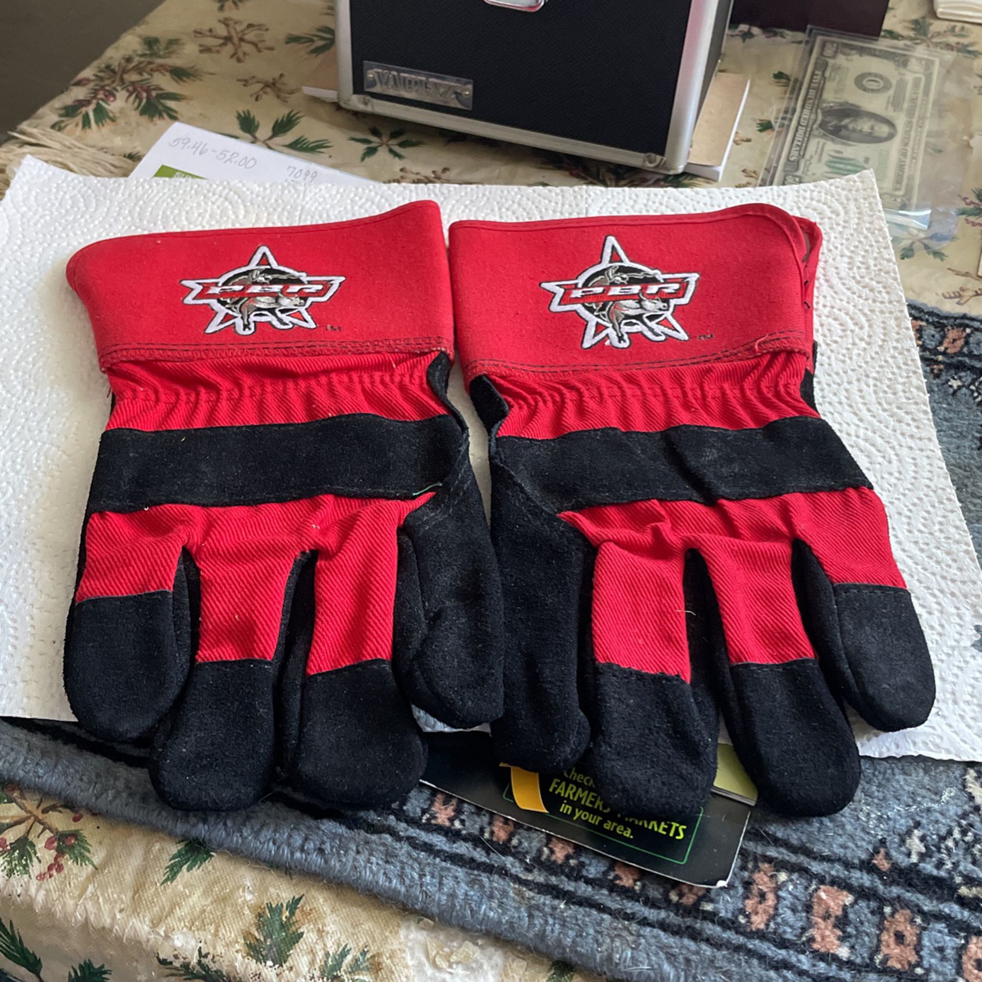 Professional Bull Riding Gloves 