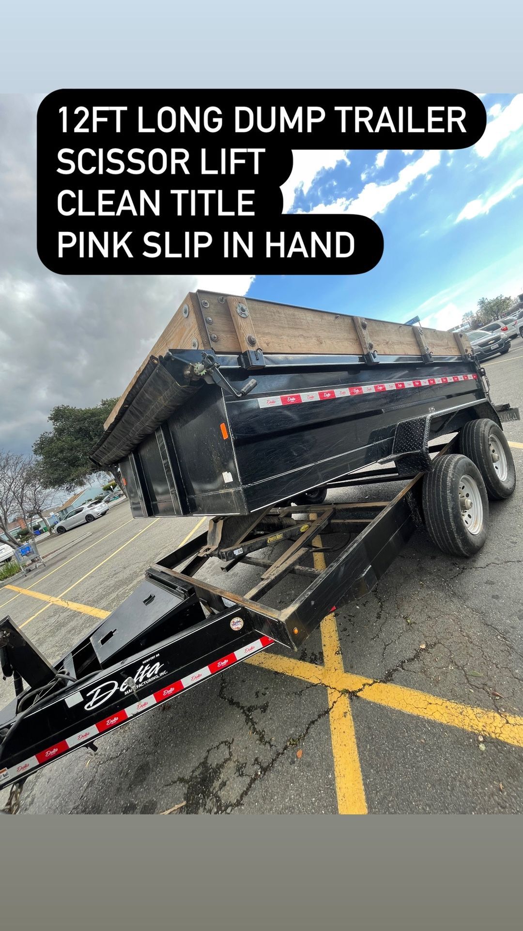 12ft Dump Trailer 2022 Scissor Lift