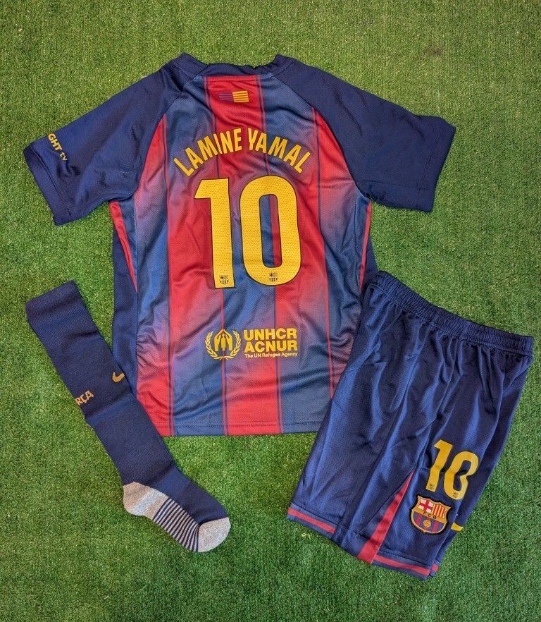Barcelona Home Jersey 2025/26 Barcelona Kids Jersey Lamine Yamal Jersey