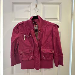 Women’s Jacket Zip And Button Size M