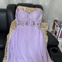 Long Purple Dress