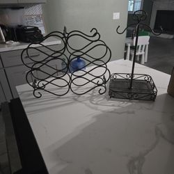 Winer Rack And A Coffeecup Holder From Princess House