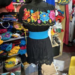 Mexican Embroidery Dress Vestifos Bordado Mexicano 