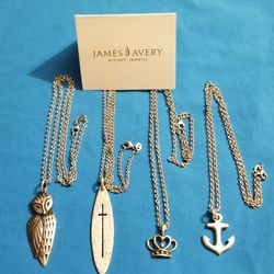 James Avery Pendant Retired With Necklace 