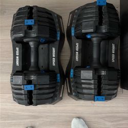 Nordic Track Adjustable Dumbbells 55LB EACH