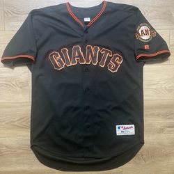 VTG 2001 Russell Authentic SF Giants Alt Black Jersey  48