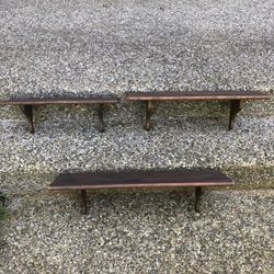 Wooden Hanging Shelves (3)