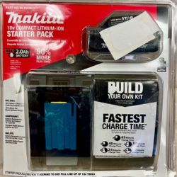New MAKITA BL1820BDC1 Compact 18V Battery and Rapid Charger Starter Pack