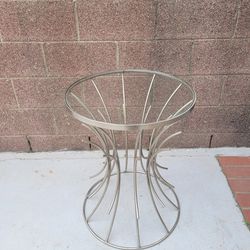  Side Table / Accent Table / End Table - metal & glass 