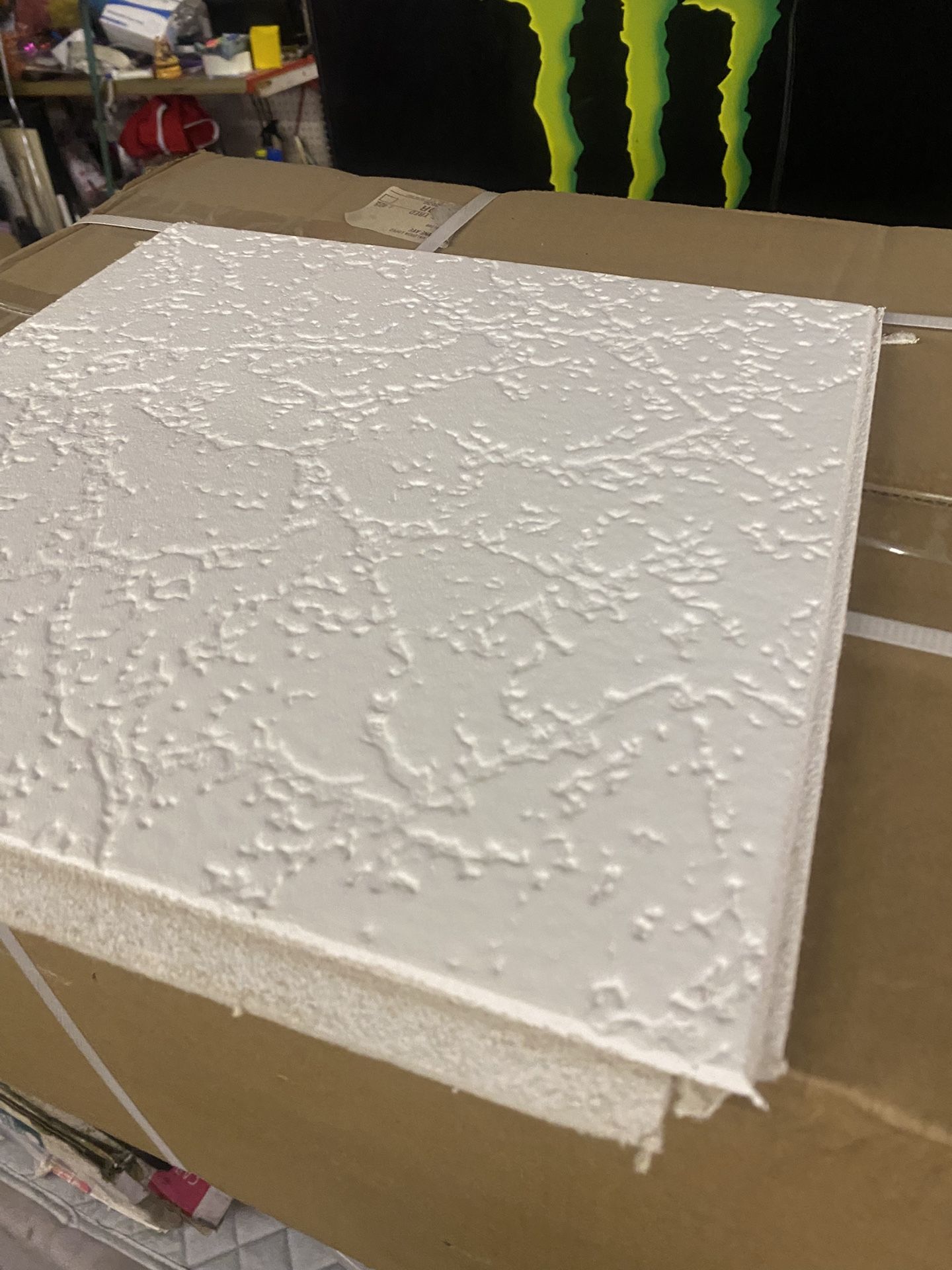Ceiling Panels White 1 Box New