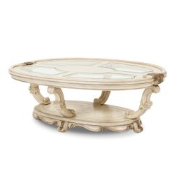 Platine de Royale Champagne Oval Cocktail Table