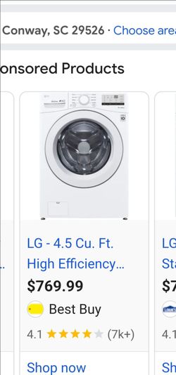 LG washer (like new)
