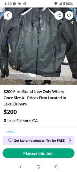 Motorcycle jacket like new