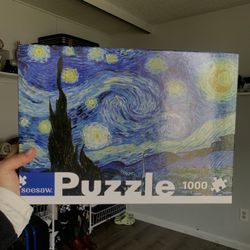 The Starry Night Van Gogh- 1000 Piece Puzzle 