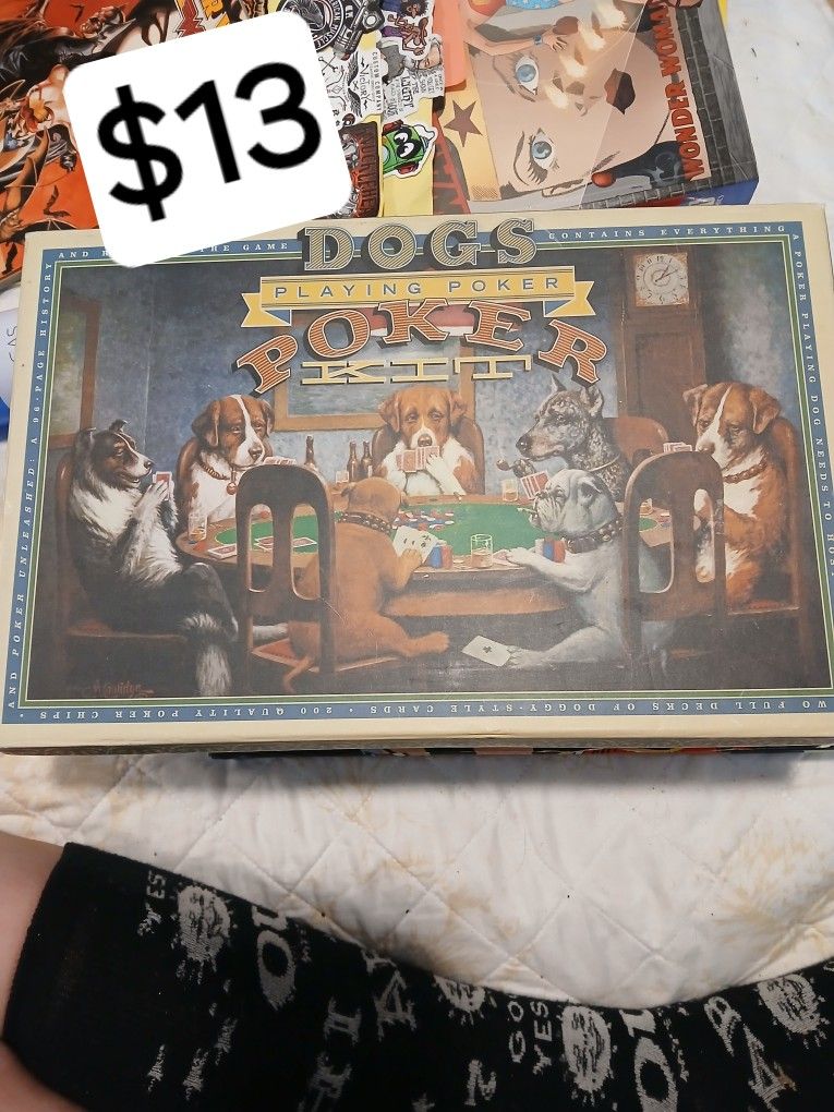 Dogs Playing Poker Game