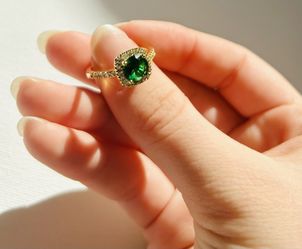 NEW Gold Plated Birthstone Ring, Promise Ring, Costume Jewelry