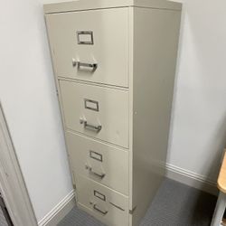 Four Drawer Putty File Cabinet