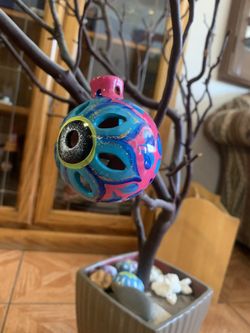 Talavera sphere ornaments set of 3