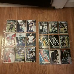 A Bunch Of Football Cards