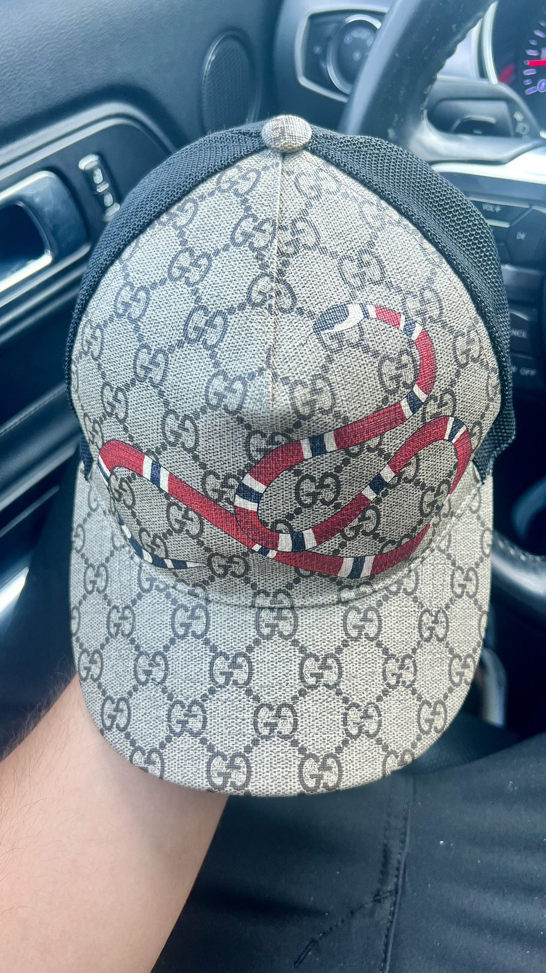 Authentic Gucci King Snake Trucker Hat - Size (S)