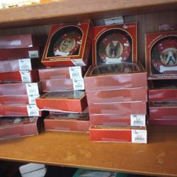 Large Lot Ornaments Dog Breeds Assorted NEW