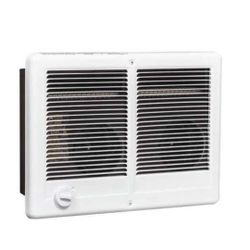 Recessed Electric Wall-Mount Heater, Recessed or Surface, 3000/2250W W, 240V AC, White

