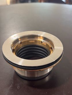 2 in. No-Caulk stainless steel Compression Shower Drain     Fe8)