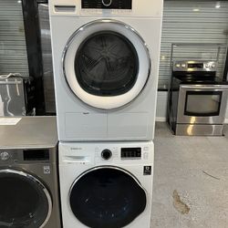 ✨ Compact Electric Washer & Dryer Set 24”✨