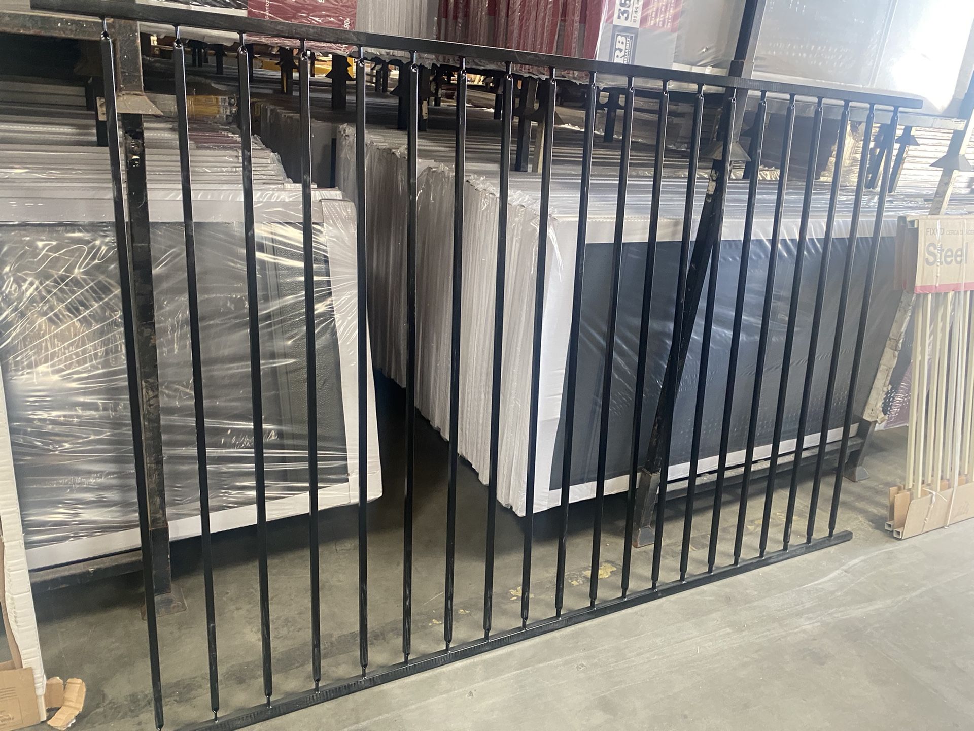Biasable fence panels for slopes 5’ H x 8’ W (Rackable / adjustable ...