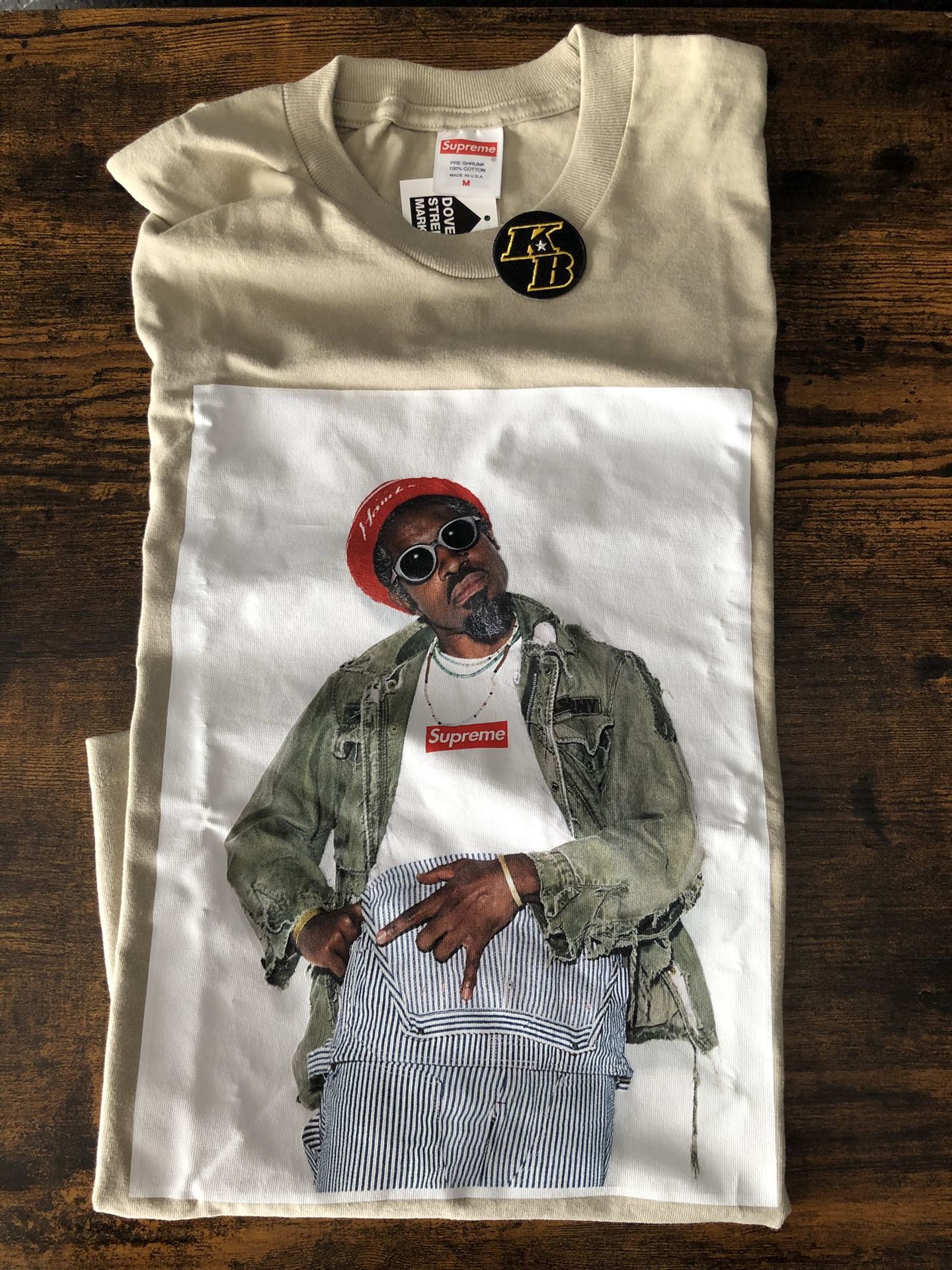 SUPREME SHIRT ANDRE 3000 sz M TAN for Sale in West Covina CA