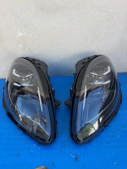 2019 2020 2021 2022 PORSCHE MACAN HEADLIGHTS RIGHT PASSENGER & LEFT DRIVER PDLS FULL LED OEM