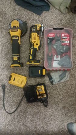 New DeWalt cordless grinder and multi tool.