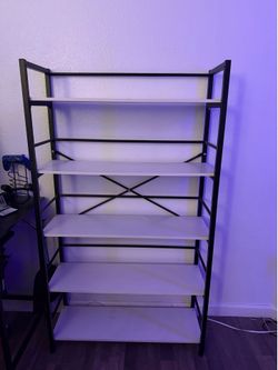 White and black shelf