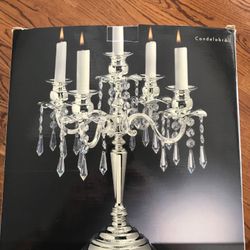 Crystal & Silverplate Candelabra - Royal Limited