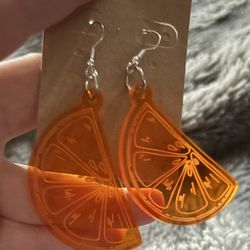 Orange Slice Earrings 