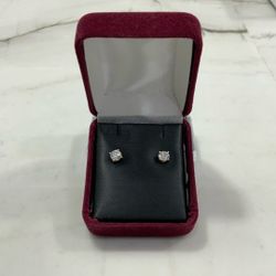 14kt Gold Diamond Earrings, with twist backs