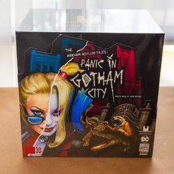 NEW Batman Joker Arkham Asylum Files: Panic in Gotham City AR Board Game NIB