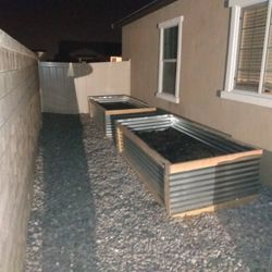 GARDEN BOXES , STONES, LANDSCAPE 