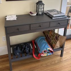 console table with drawers