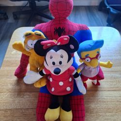 Spiderman Garfield Milhouse Minnie Mouse 