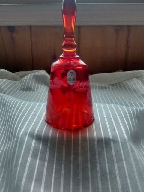 Fenton ruby red petite bell 40th anniversary