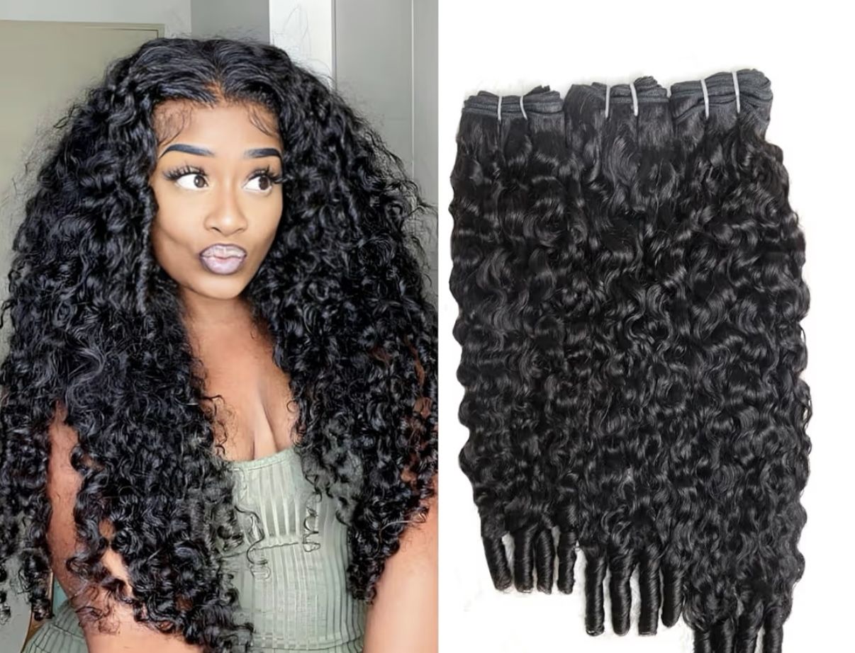 AVAILABLE UNTIL MARKED SOLD  (18 20 22 Burmese Curly Bundles)
