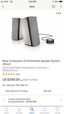 Bose companion 20 good condition