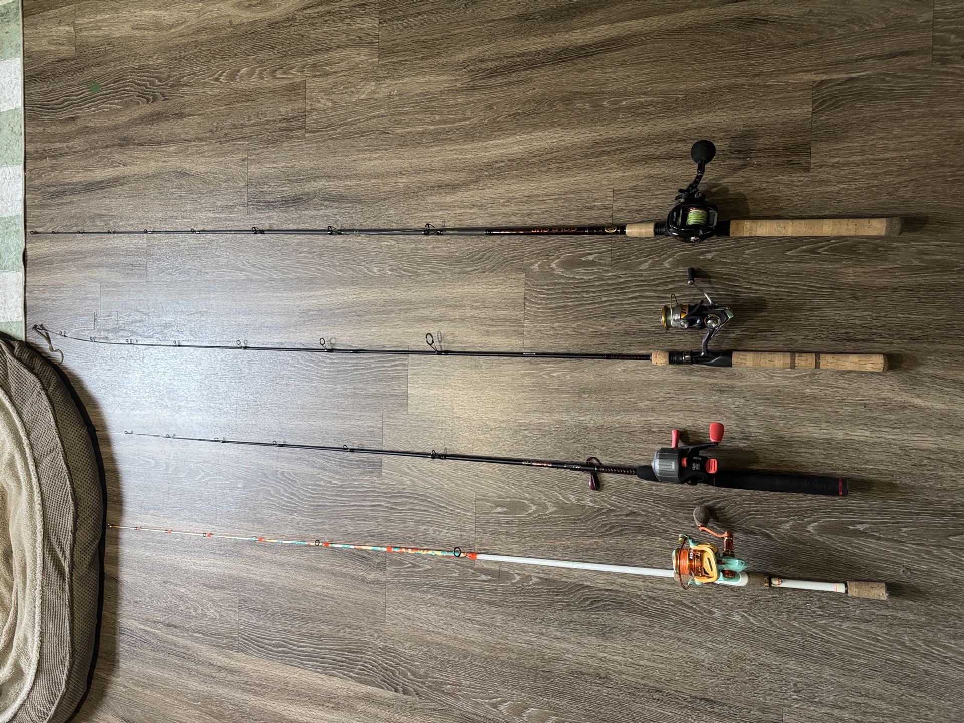 4 Fishing Rods For Sale