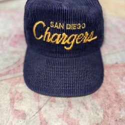 Vintage San Diego Chargers Sports Specialties The Cord Corduroy Baseball Hat Cap